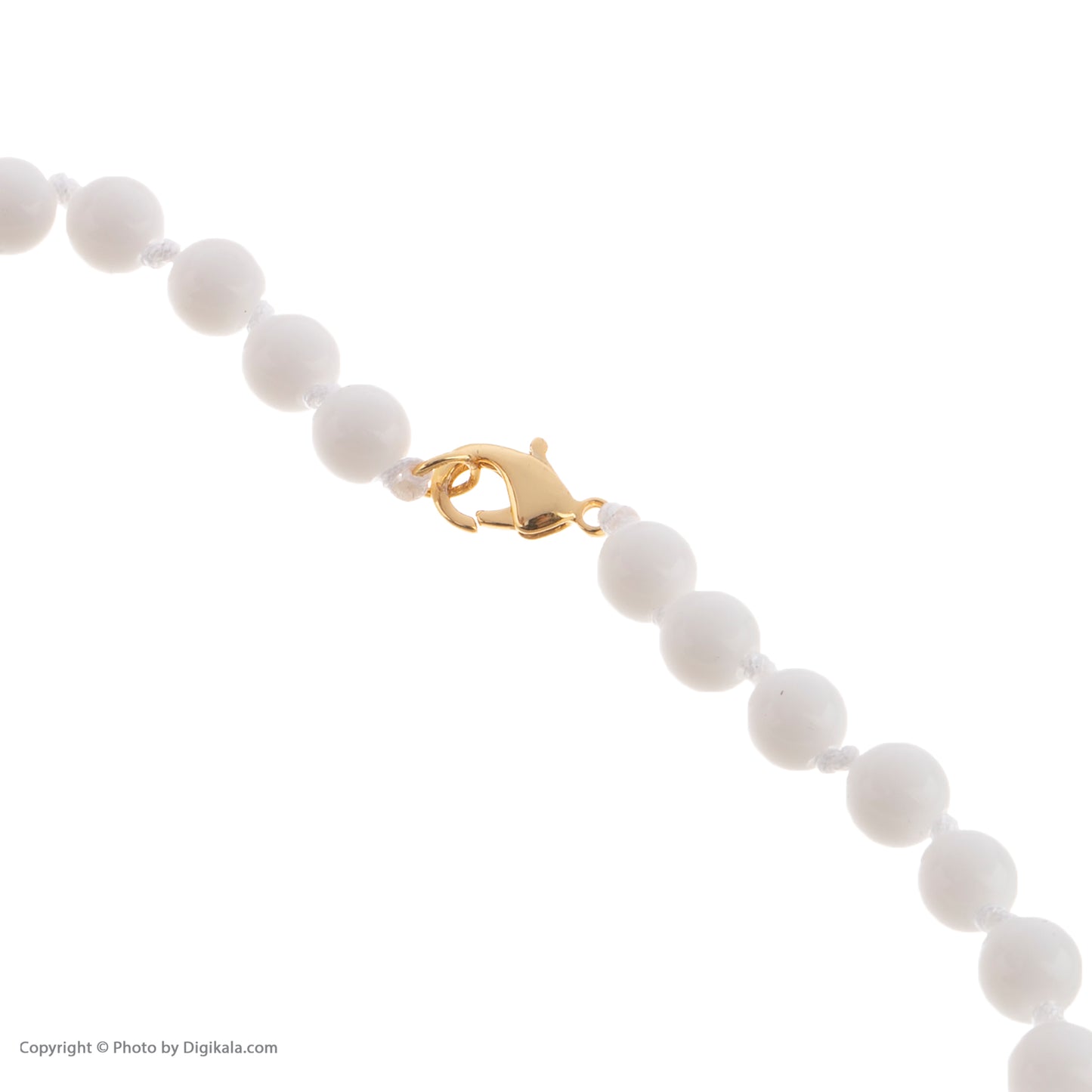 Necklace, zodiac sign Cancer, 24 carat gold leaf, stainless steel, pearl stone