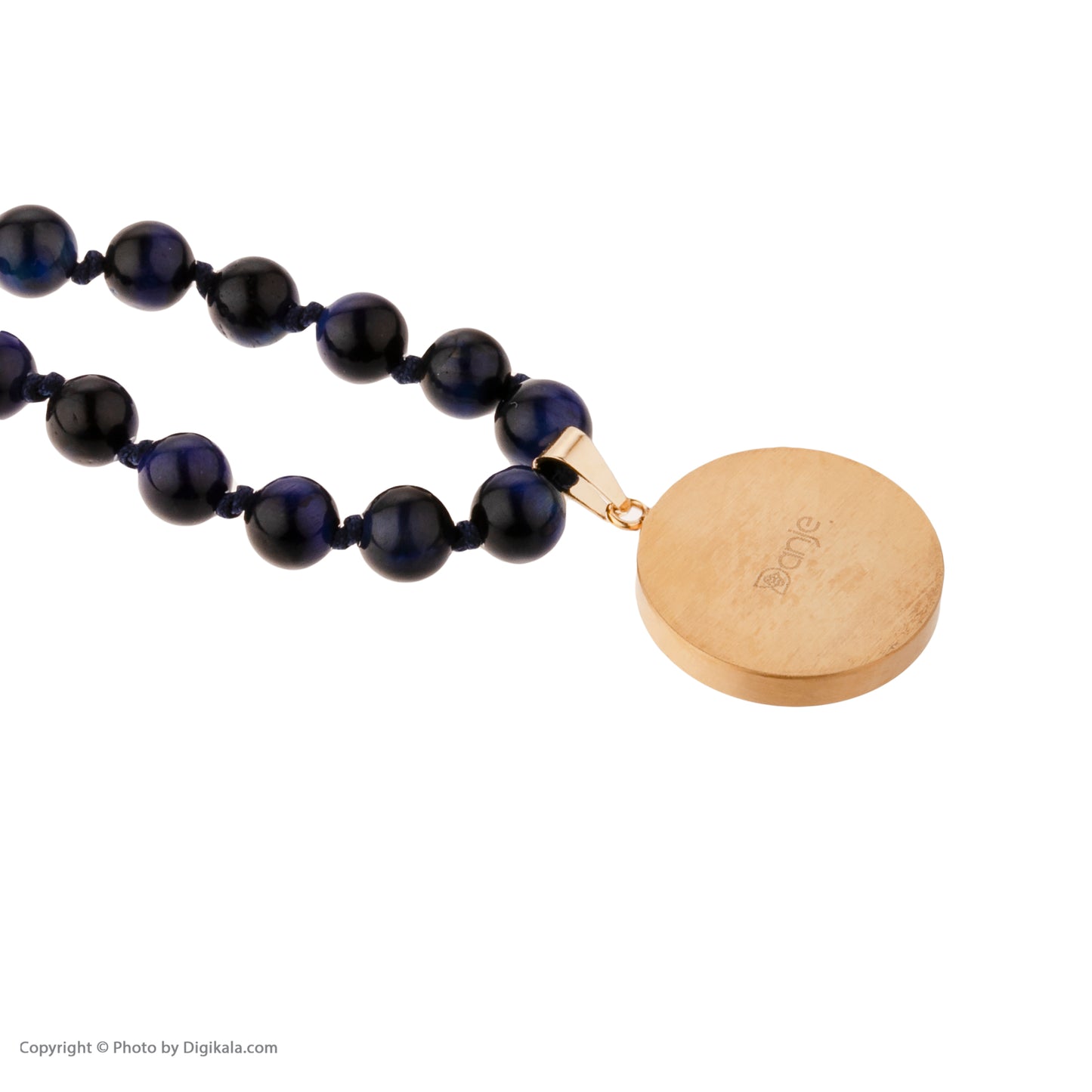 Necklace, Virgo Zodiac Sign, 24 Carat Gold Leaf, Stainless Steel, Onyx Gemstone