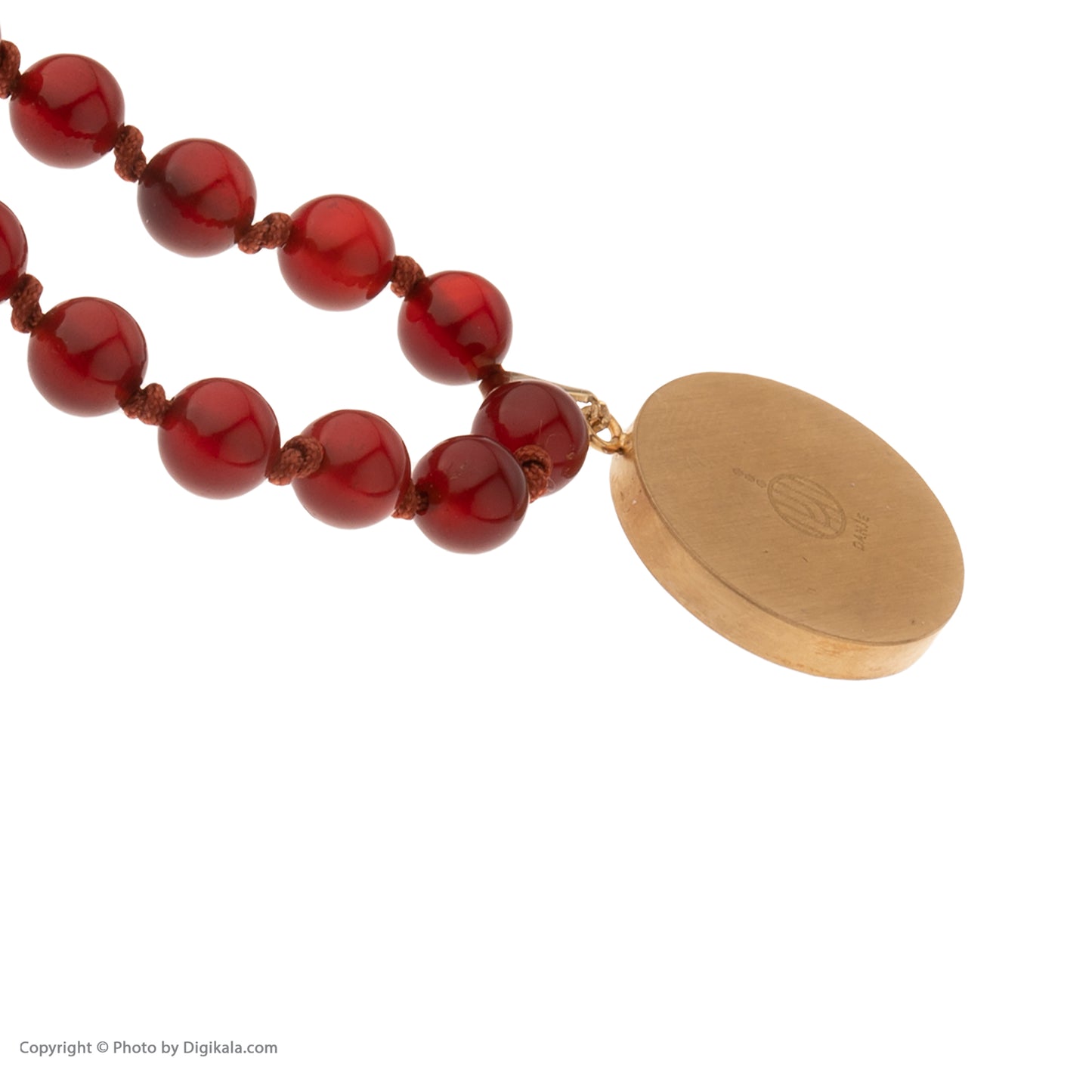 Necklace, zodiac sign Scorpio, 24 carat gold leaf, stainless steel, agate gemstone