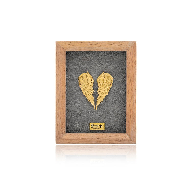 Wandbild, Flügel des Ansturms, 24 Karat Blattgold