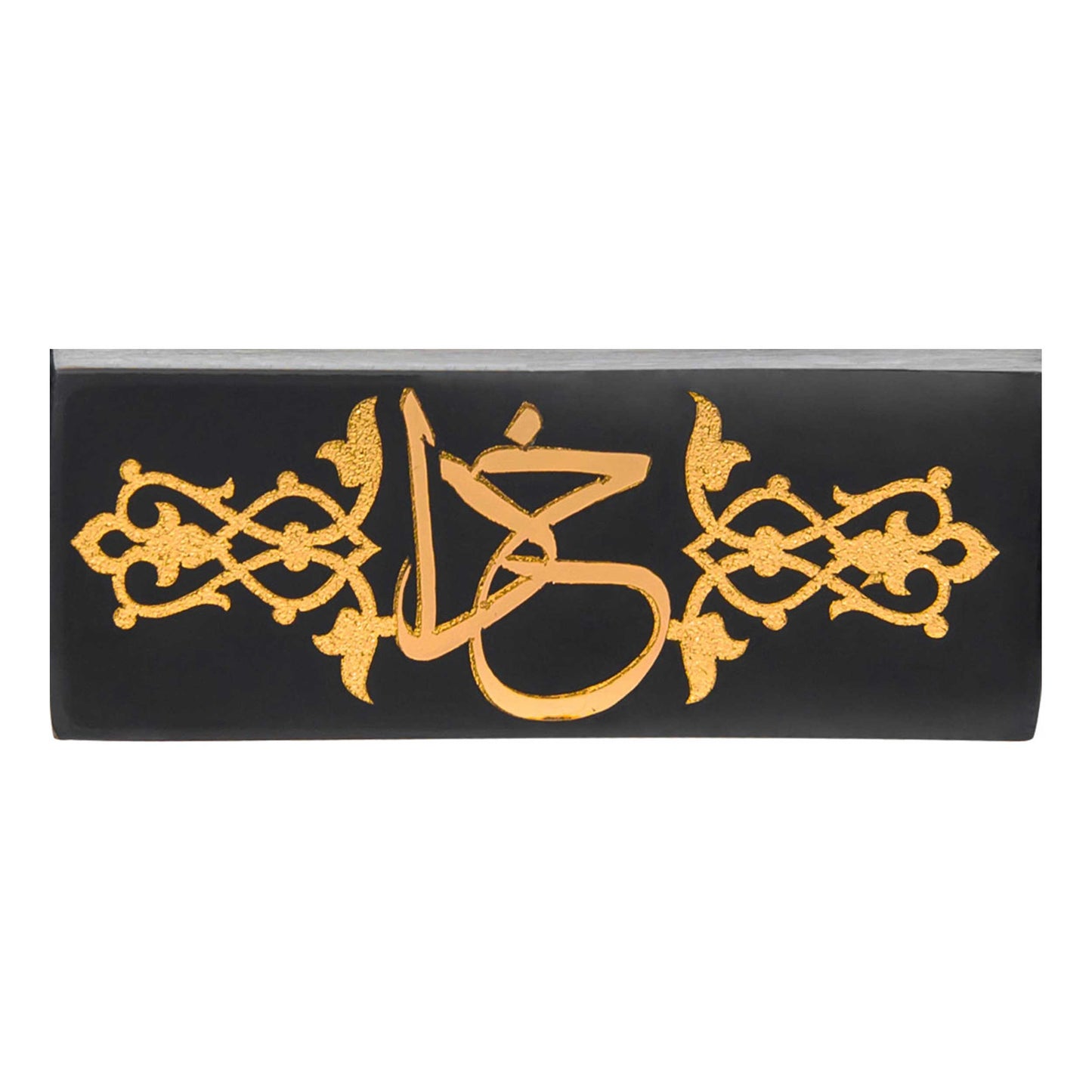 Leder Armband, Gott(khoda) Design aus 24 Karat Blattgold