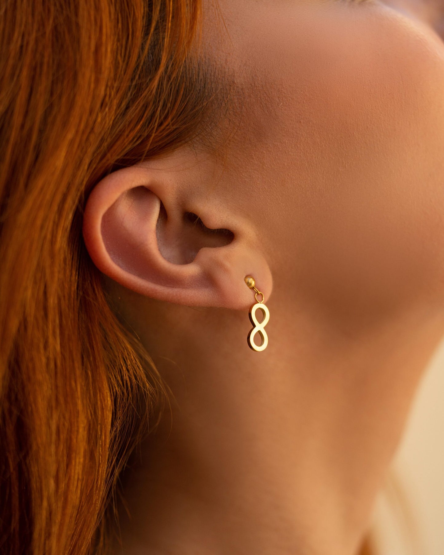 Earrings, coral stone, Sad jane mani, 24 carat gold leaf, anti-allergic stainless steel