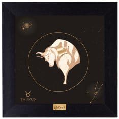 Mural,Zodiac sign,Taurus,24 carat gold leaf