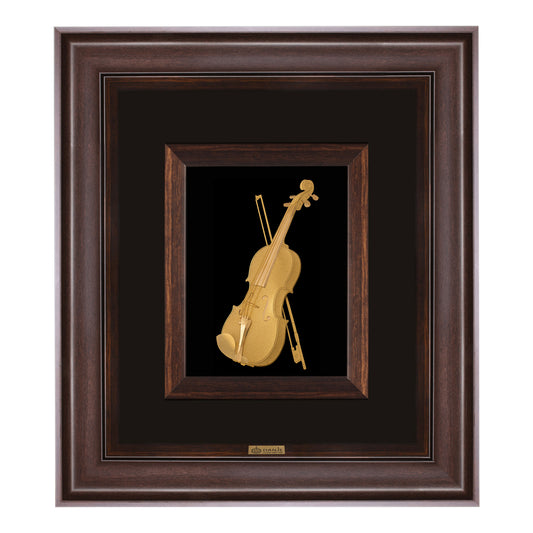Wandbild, Violine, 24 Karat Blattgold, 40*45