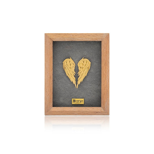Wandbild, Flügel des Ansturms, 24 Karat Blattgold